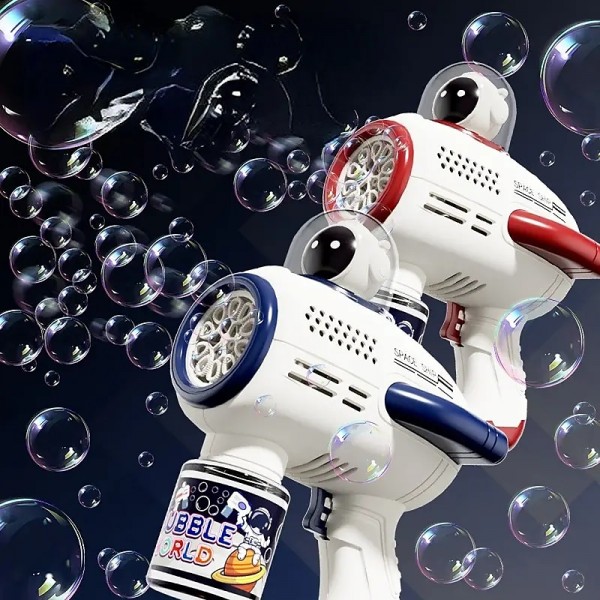 1pc Space Astronaut Design Bubble Machine Handheld Fully Automatic Bubble Gun Toy For Children 1pc Space Astronaut Design Bubble Machine Handheld Fully Automatic Bubble Gun Toy For Children