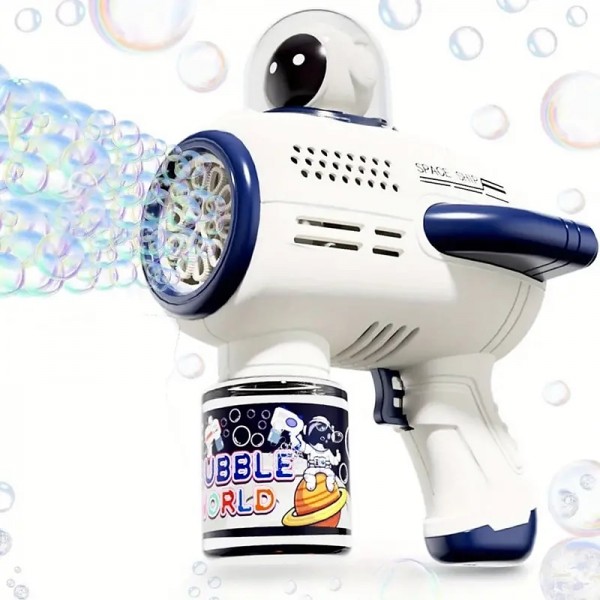 1pc Space Astronaut Design Bubble Machine Handheld Fully Automatic Bubble Gun Toy For Children 1pc Space Astronaut Design Bubble Machine Handheld Fully Automatic Bubble Gun Toy For Children