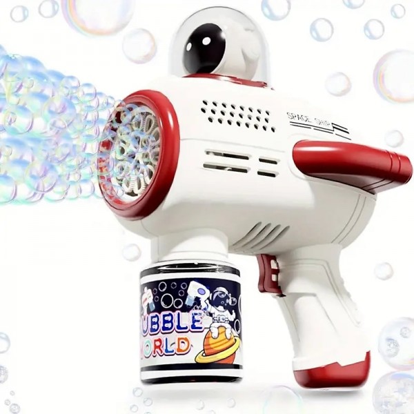 1pc Space Astronaut Design Bubble Machine Handheld Fully Automatic Bubble Gun Toy For Children 1pc Space Astronaut Design Bubble Machine Handheld Fully Automatic Bubble Gun Toy For Children