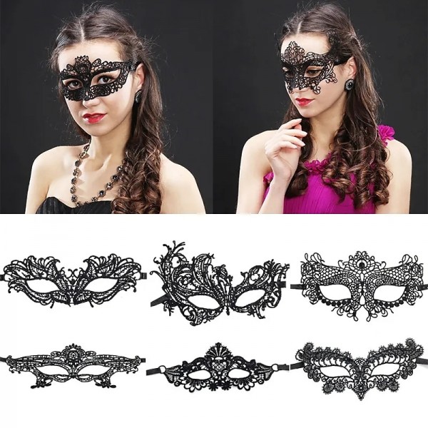 2023 HOT SALES Women Hollow Mask Sexy Cosplay Lace Masquerade Eye Mask Lingerie Cosplay Accessories Gothic Fetish 2PCS 2023 HOT SALES Women Hollow Mask Sexy Cosplay Lace Masquerade Eye Mask Lingerie Cosplay Accessories Gothic Fetish 2PCS