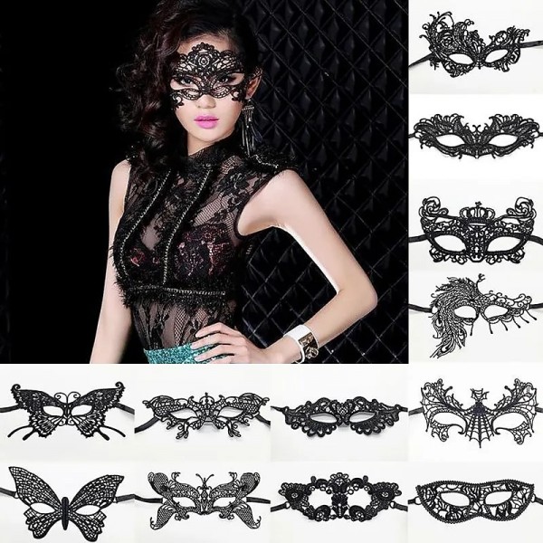 2023 HOT SALES Women Hollow Mask Sexy Cosplay Lace Masquerade Eye Mask Lingerie Cosplay Accessories Gothic Fetish 2PCS 2023 HOT SALES Women Hollow Mask Sexy Cosplay Lace Masquerade Eye Mask Lingerie Cosplay Accessories Gothic Fetish 2PCS