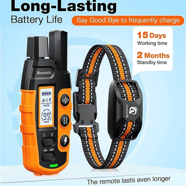 3300Ft Dog Training Collar with Remote for Small Medium Large Dogs Rechargeable Waterproof E Collar with Beep (1-8) Vibration(1-16) Safe Shock(1-99) 3300Ft Dog Training Collar with Remote for Small Medium Large Dogs Rechargeable Waterproof E Collar with Beep (1-8) Vibration(1-16) Safe Shock(1-99)