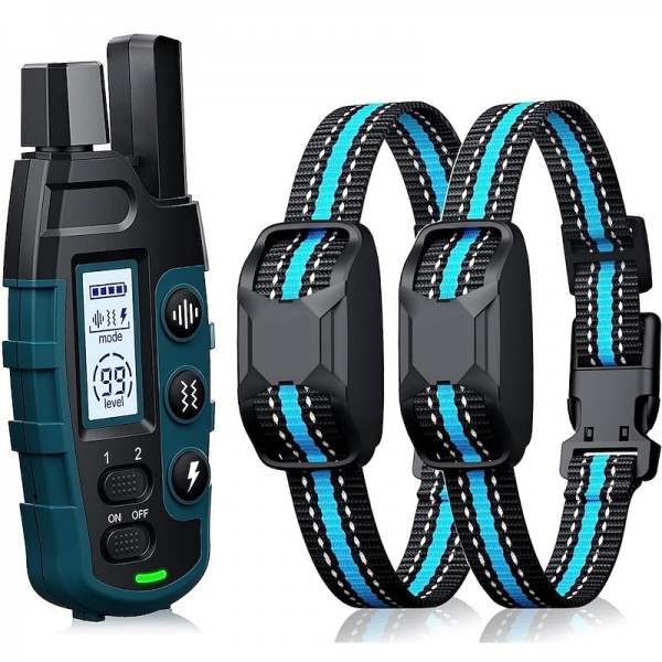 3300Ft Dog Training Collar with Remote for Small Medium Large Dogs Rechargeable Waterproof E Collar with Beep (1-8) Vibration(1-16) Safe Shock(1-99) 3300Ft Dog Training Collar with Remote for Small Medium Large Dogs Rechargeable Waterproof E Collar with Beep (1-8) Vibration(1-16) Safe Shock(1-99)