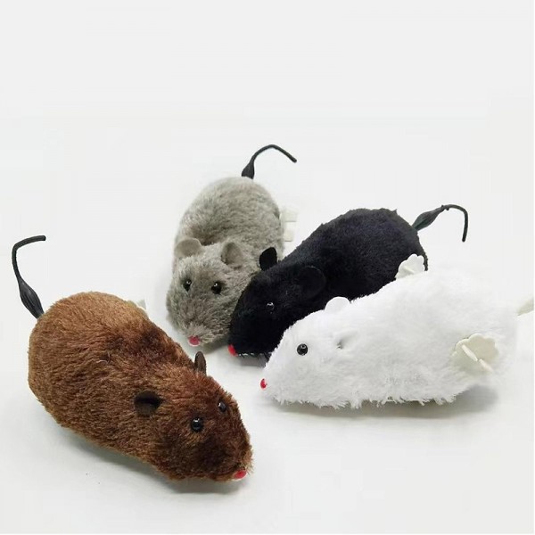 Interactive Cat Toy: 1pc Wind-Up Plush Mouse - Stimulate Your Cat's Natural Instincts! Interactive Cat Toy: 1pc Wind-Up Plush Mouse - Stimulate Your Cat's Natural Instincts!