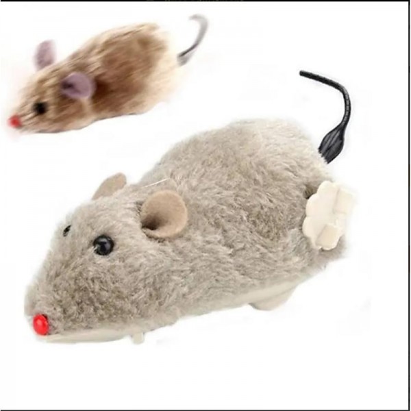 Interactive Cat Toy: 1pc Wind-Up Plush Mouse - Stimulate Your Cat's Natural Instincts! Interactive Cat Toy: 1pc Wind-Up Plush Mouse - Stimulate Your Cat's Natural Instincts!