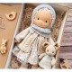 Cotton Body Waldorf Doll Doll Artist Handmade Mini Dress Up Doll Diy(Accessory bear not included) Cotton Body Waldorf Doll Doll Artist Handmade Mini Dress Up Doll Diy(Accessory bear not included)