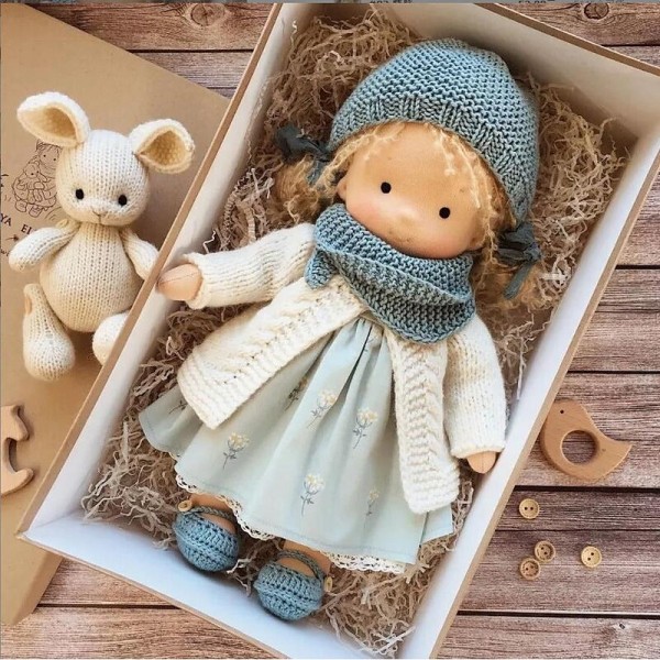 Cotton Body Waldorf Doll Doll Artist Handmade Mini Dress Up Doll Diy(Accessory bear not included) Cotton Body Waldorf Doll Doll Artist Handmade Mini Dress Up Doll Diy(Accessory bear not included)
