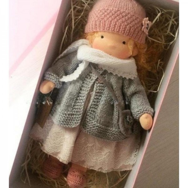 Cotton Body Waldorf Doll Doll Artist Handmade Mini Dress-Up Doll Diy Halloween Gift Box Packaging Blessing(excluding small animal accessories) Cotton Body Waldorf Doll Doll Artist Handmade Mini Dress-Up Doll Diy Halloween Gift Box Packaging Blessing(excluding small animal accessories)