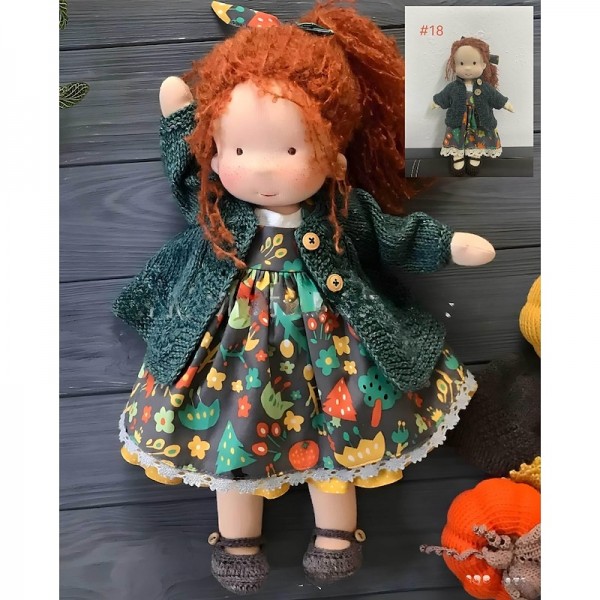 Cotton Body Waldorf Doll Doll Artist Handmade Mini Dress-Up Doll Diy Halloween Gift Box Packaging Blessing(excluding small animal accessories) Cotton Body Waldorf Doll Doll Artist Handmade Mini Dress-Up Doll Diy Halloween Gift Box Packaging Blessing(excluding small animal accessories)