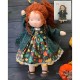 Cotton Body Waldorf Doll Doll Artist Handmade Mini Dress-Up Doll Diy Halloween Gift Box Packaging Blessing(excluding small animal accessories) Cotton Body Waldorf Doll Doll Artist Handmade Mini Dress-Up Doll Diy Halloween Gift Box Packaging Blessing(excluding small animal accessories)