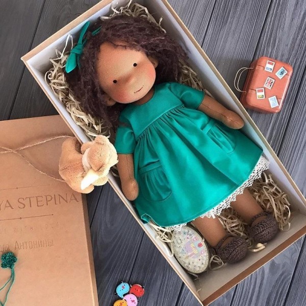 Cotton Body Waldorf Doll Doll Artist Handmade Mini Dress-Up Doll Diy Halloween Gift Box Packaging Blessing(excluding small animal accessories) Cotton Body Waldorf Doll Doll Artist Handmade Mini Dress-Up Doll Diy Halloween Gift Box Packaging Blessing(excluding small animal accessories)