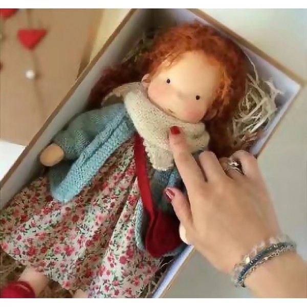 Cotton Body Waldorf Doll Doll Artist Handmade Mini Dress-Up Doll Diy Halloween Gift Box Packaging Blessing(excluding small animal accessories) Cotton Body Waldorf Doll Doll Artist Handmade Mini Dress-Up Doll Diy Halloween Gift Box Packaging Blessing(excluding small animal accessories)