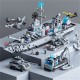 Compatible With Military Aircraft Carrier Destroyer Small Particle Puzzle Assembly Children's Toy Building Block Gift Box Compatible With Military Aircraft Carrier Destroyer Small Particle Puzzle Assembly Children's Toy Building Block Gift Box
