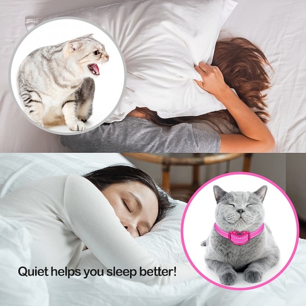 Pink Cat Stop Barkfor Cats Prevent Meowing 5 Levels of Progressive Training - Safe & Reflective Pink Cat Stop Barkfor Cats Prevent Meowing 5 Levels of Progressive Training - Safe & Reflective