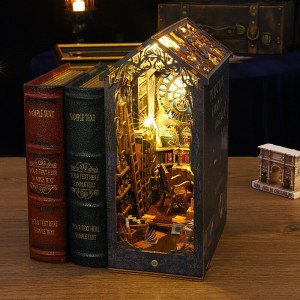 DIY Hut Detective Name Society 3D 3D Assembled Bookstand House Miniature Model Architectural Toy Birthday Gift