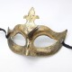 Halloween Ball Party Mask Retro Prince Flat Head Mask Antique Bronze Half Face Mask Black Decorative Men's and Women's Halloween Ball Party Mask Retro Prince Flat Head Mask Antique Bronze Half Face Mask Black Decorative Men's and Women's