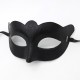 Halloween Ball Party Mask Retro Prince Flat Head Mask Antique Bronze Half Face Mask Black Decorative Men's and Women's Halloween Ball Party Mask Retro Prince Flat Head Mask Antique Bronze Half Face Mask Black Decorative Men's and Women's