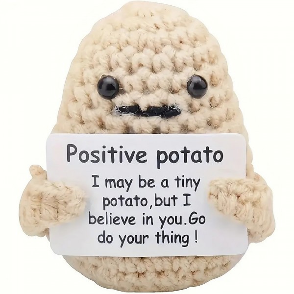 A Handmade Yarn 7cm Potato Funny Potato Emoticon Bag Handmade Hook Woven Hanging Buckle Pendant Cute And Playful A Handmade Yarn 7cm Potato Funny Potato Emoticon Bag Handmade Hook Woven Hanging Buckle Pendant Cute And Playful