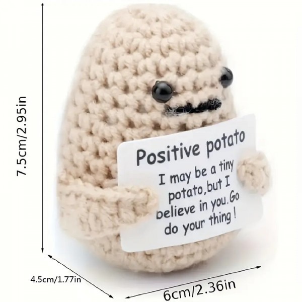 A Handmade Yarn 7cm Potato Funny Potato Emoticon Bag Handmade Hook Woven Hanging Buckle Pendant Cute And Playful A Handmade Yarn 7cm Potato Funny Potato Emoticon Bag Handmade Hook Woven Hanging Buckle Pendant Cute And Playful
