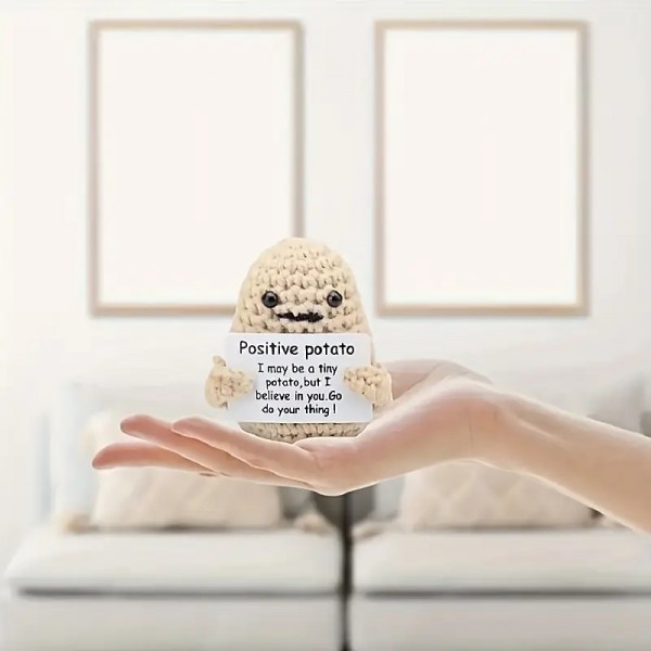 A Handmade Yarn 7cm Potato Funny Potato Emoticon Bag Handmade Hook Woven Hanging Buckle Pendant Cute And Playful A Handmade Yarn 7cm Potato Funny Potato Emoticon Bag Handmade Hook Woven Hanging Buckle Pendant Cute And Playful