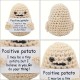 A Handmade Yarn 7cm Potato Funny Potato Emoticon Bag Handmade Hook Woven Hanging Buckle Pendant Cute And Playful A Handmade Yarn 7cm Potato Funny Potato Emoticon Bag Handmade Hook Woven Hanging Buckle Pendant Cute And Playful