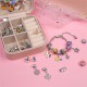 Charm Bracelet Making Kit - Girls DIY Beaded Jewelry Making Kit, Unicorn & Mermaid Gifts Toys Crafts For Girls Birthday Gift, Festival, New Year With Pink Birthday Gift Box Charm Bracelet Making Kit - Girls DIY Beaded Jewelry Making Kit, Unicorn & Mermaid Gifts Toys Crafts For Girls Birthday Gift, Festival, New Year With Pink Birthday Gift Box