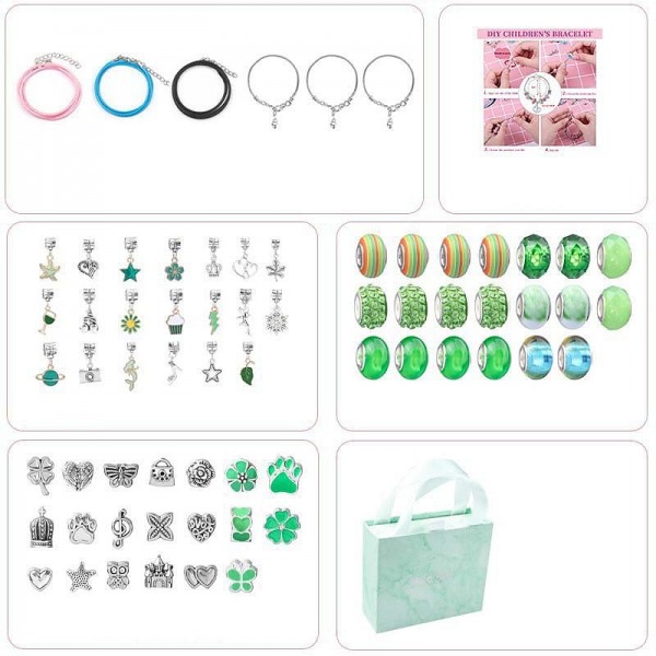 Charm Bracelet Making Kit - Girls DIY Beaded Jewelry Making Kit, Unicorn & Mermaid Gifts Toys Crafts For Girls Birthday Gift, Festival, New Year With Pink Birthday Gift Box Charm Bracelet Making Kit - Girls DIY Beaded Jewelry Making Kit, Unicorn & Mermaid Gifts Toys Crafts For Girls Birthday Gift, Festival, New Year With Pink Birthday Gift Box