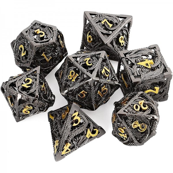 Cthulhu Metal Hollow out Dragon Dice DND Dragon and Dungeon Running Group Board Game Multi sided Numbers Cthulhu Metal Hollow out Dragon Dice DND Dragon and Dungeon Running Group Board Game Multi sided Numbers