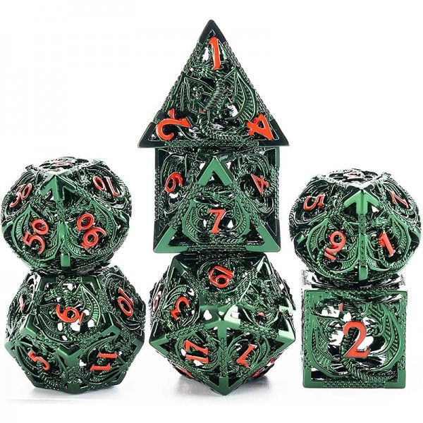 Cthulhu Metal Hollow out Dragon Dice DND Dragon and Dungeon Running Group Board Game Multi sided Numbers Cthulhu Metal Hollow out Dragon Dice DND Dragon and Dungeon Running Group Board Game Multi sided Numbers