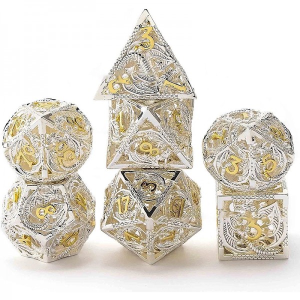 Cthulhu Metal Hollow out Dragon Dice DND Dragon and Dungeon Running Group Board Game Multi sided Numbers Cthulhu Metal Hollow out Dragon Dice DND Dragon and Dungeon Running Group Board Game Multi sided Numbers