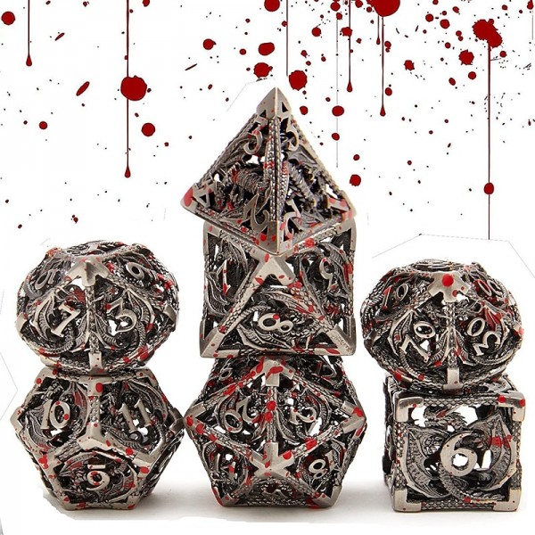 Cthulhu Metal Hollow out Dragon Dice DND Dragon and Dungeon Running Group Board Game Multi sided Numbers Cthulhu Metal Hollow out Dragon Dice DND Dragon and Dungeon Running Group Board Game Multi sided Numbers