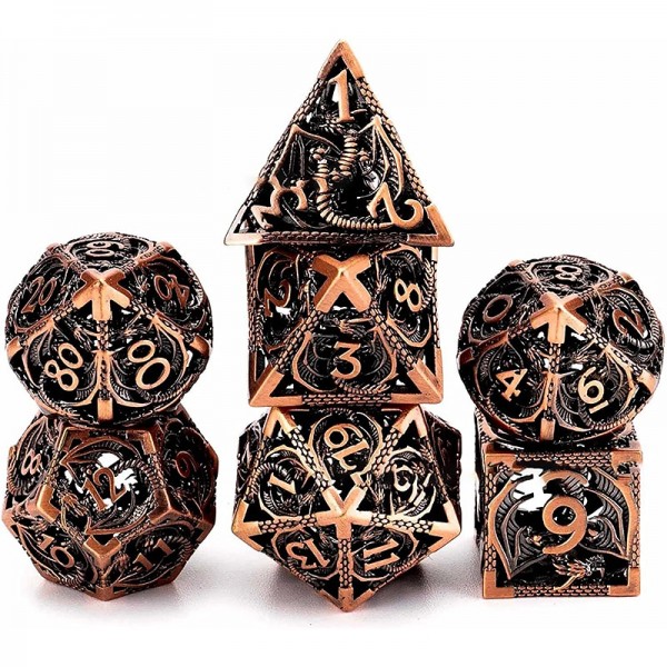 Cthulhu Metal Hollow out Dragon Dice DND Dragon and Dungeon Running Group Board Game Multi sided Numbers Cthulhu Metal Hollow out Dragon Dice DND Dragon and Dungeon Running Group Board Game Multi sided Numbers