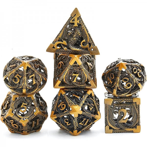 Cthulhu Metal Hollow out Dragon Dice DND Dragon and Dungeon Running Group Board Game Multi sided Numbers Cthulhu Metal Hollow out Dragon Dice DND Dragon and Dungeon Running Group Board Game Multi sided Numbers