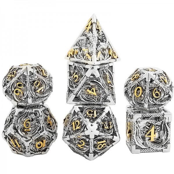 Cthulhu Metal Hollow out Dragon Dice DND Dragon and Dungeon Running Group Board Game Multi sided Numbers Cthulhu Metal Hollow out Dragon Dice DND Dragon and Dungeon Running Group Board Game Multi sided Numbers