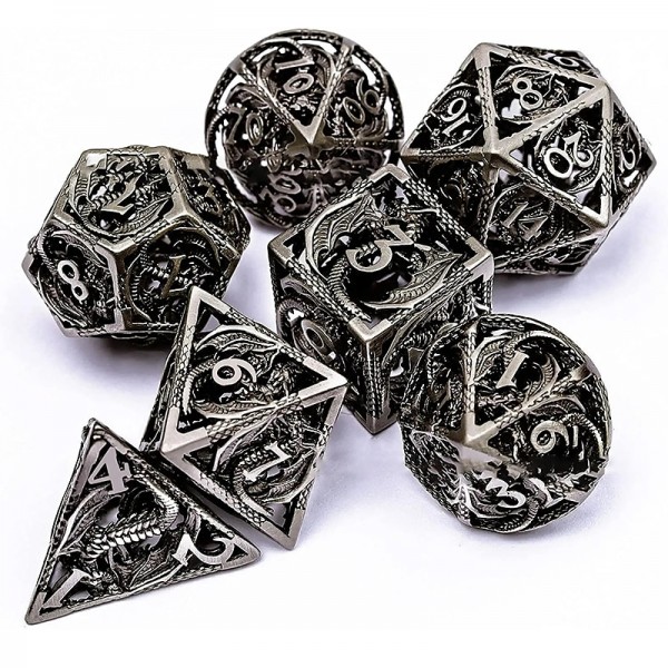 Cthulhu Metal Hollow out Dragon Dice DND Dragon and Dungeon Running Group Board Game Multi sided Numbers Cthulhu Metal Hollow out Dragon Dice DND Dragon and Dungeon Running Group Board Game Multi sided Numbers
