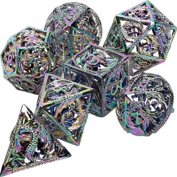 Cthulhu Metal Hollow out Dragon Dice DND Dragon and Dungeon Running Group Board Game Multi sided Numbers Cthulhu Metal Hollow out Dragon Dice DND Dragon and Dungeon Running Group Board Game Multi sided Numbers