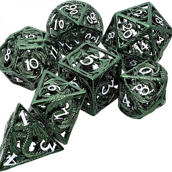 Cthulhu Metal Hollow out Dragon Dice DND Dragon and Dungeon Running Group Board Game Multi sided Numbers Cthulhu Metal Hollow out Dragon Dice DND Dragon and Dungeon Running Group Board Game Multi sided Numbers
