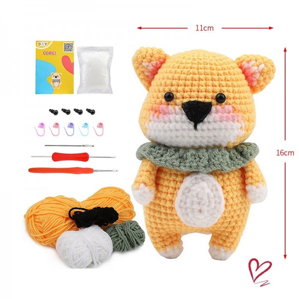 Crochet Kit for Beginners, Crocheting Animals Kits w Step-by-Step Video Tutorials, Knitting Starter Pack for Adults and Kids Handmade DIY Knitted Wool with Deer Doll Hook Music Material Bag Crochet Kit for Beginners, Crocheting Animals Kits w Step-by-Step Video Tutorials, Knitting Starter Pack for Adults and Kids Handmade DIY Knitted Wool with Deer Doll Hook Music Material Bag