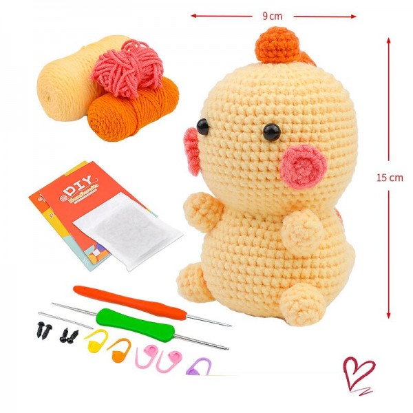 Crochet Kit for Beginners, Crocheting Animals Kits w Step-by-Step Video Tutorials, Knitting Starter Pack for Adults and Kids Handmade DIY Knitted Wool with Deer Doll Hook Music Material Bag Crochet Kit for Beginners, Crocheting Animals Kits w Step-by-Step Video Tutorials, Knitting Starter Pack for Adults and Kids Handmade DIY Knitted Wool with Deer Doll Hook Music Material Bag