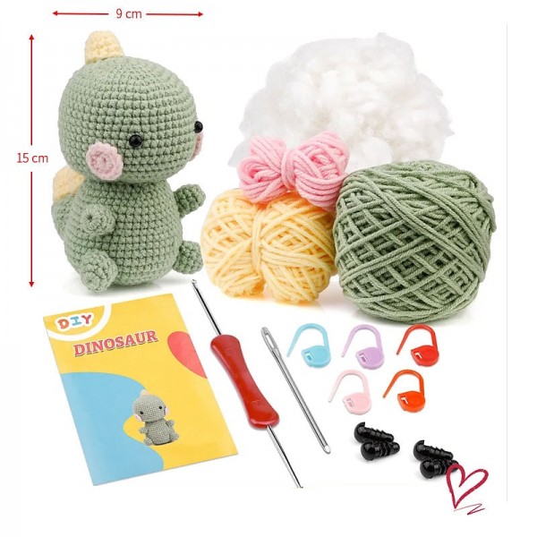 Crochet Kit for Beginners, Crocheting Animals Kits w Step-by-Step Video Tutorials, Knitting Starter Pack for Adults and Kids Handmade DIY Knitted Wool with Deer Doll Hook Music Material Bag Crochet Kit for Beginners, Crocheting Animals Kits w Step-by-Step Video Tutorials, Knitting Starter Pack for Adults and Kids Handmade DIY Knitted Wool with Deer Doll Hook Music Material Bag