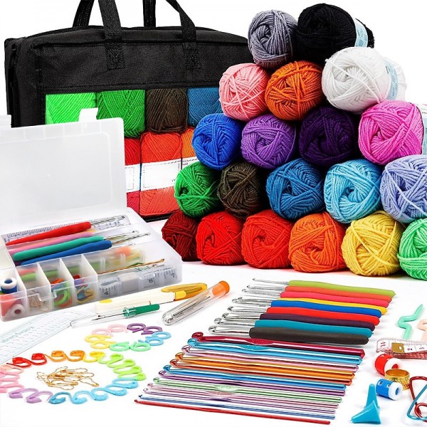 Crochet Kit for Beginners, Beginner Crochet Starter Kit with Video Tutorials, Beginner Crochet Kit for Adults Kids, Knitting Kit for Beginners Crochet Kit for Beginners, Beginner Crochet Starter Kit with Video Tutorials, Beginner Crochet Kit for Adults Kids, Knitting Kit for Beginners