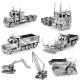 Aipin 3D Metal Assembly Model DIY Jigsaw Engineering Vehicle Leader Nose COE Truck Loader Crane Aipin 3D Metal Assembly Model DIY Jigsaw Engineering Vehicle Leader Nose COE Truck Loader Crane