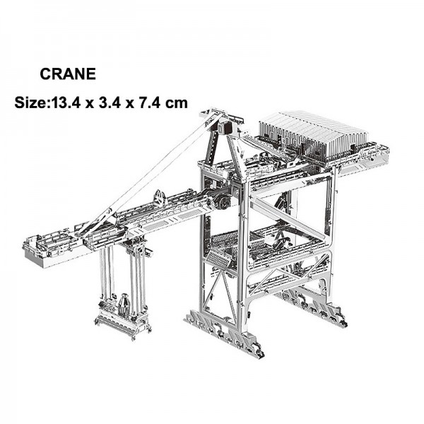 Aipin 3D Metal Assembly Model DIY Jigsaw Engineering Vehicle Leader Nose COE Truck Loader Crane Aipin 3D Metal Assembly Model DIY Jigsaw Engineering Vehicle Leader Nose COE Truck Loader Crane