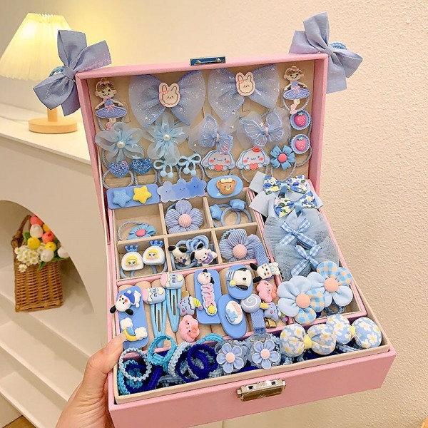 Korean Version Of Children's Pink Hair Accessories Gift Box Set Girl Princess Hair Card Girl Headwear Baby Jewelry Birthday Korean Version Of Children's Pink Hair Accessories Gift Box Set Girl Princess Hair Card Girl Headwear Baby Jewelry Birthday
