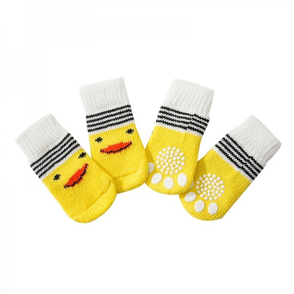 High Quality Non Slip Bottom Pet Socks Small Dog Socks Dog Foot Covers Teddy Dog Poodle Cotton Socks Set Of 4 Pieces High Quality Non Slip Bottom Pet Socks Small Dog Socks Dog Foot Covers Teddy Dog Poodle Cotton Socks Set Of 4 Pieces