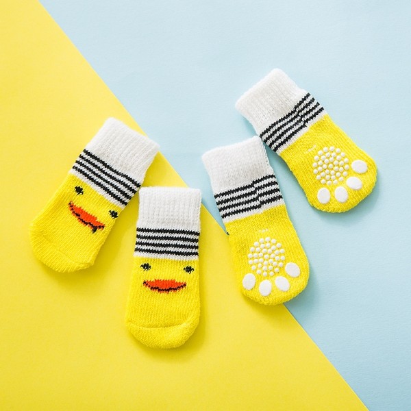 High Quality Non Slip Bottom Pet Socks Small Dog Socks Dog Foot Covers Teddy Dog Poodle Cotton Socks Set Of 4 Pieces High Quality Non Slip Bottom Pet Socks Small Dog Socks Dog Foot Covers Teddy Dog Poodle Cotton Socks Set Of 4 Pieces