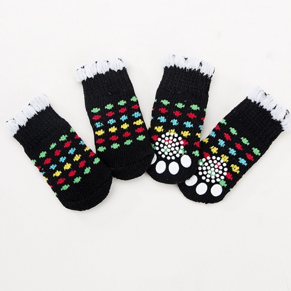 High Quality Non Slip Bottom Pet Socks Small Dog Socks Dog Foot Covers Teddy Dog Poodle Cotton Socks Set Of 4 Pieces High Quality Non Slip Bottom Pet Socks Small Dog Socks Dog Foot Covers Teddy Dog Poodle Cotton Socks Set Of 4 Pieces