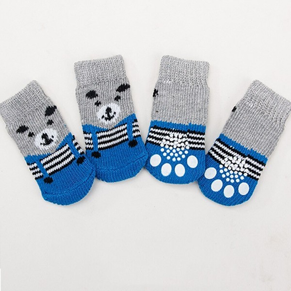 High Quality Non Slip Bottom Pet Socks Small Dog Socks Dog Foot Covers Teddy Dog Poodle Cotton Socks Set Of 4 Pieces High Quality Non Slip Bottom Pet Socks Small Dog Socks Dog Foot Covers Teddy Dog Poodle Cotton Socks Set Of 4 Pieces