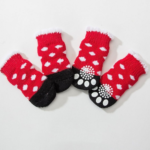 High Quality Non Slip Bottom Pet Socks Small Dog Socks Dog Foot Covers Teddy Dog Poodle Cotton Socks Set Of 4 Pieces High Quality Non Slip Bottom Pet Socks Small Dog Socks Dog Foot Covers Teddy Dog Poodle Cotton Socks Set Of 4 Pieces