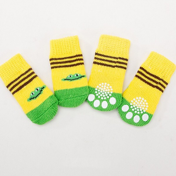 High Quality Non Slip Bottom Pet Socks Small Dog Socks Dog Foot Covers Teddy Dog Poodle Cotton Socks Set Of 4 Pieces High Quality Non Slip Bottom Pet Socks Small Dog Socks Dog Foot Covers Teddy Dog Poodle Cotton Socks Set Of 4 Pieces
